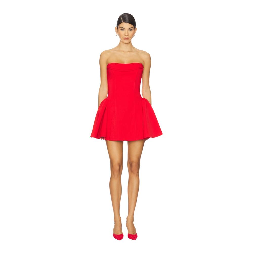 Delfi Collective Marilyn Mini Dress, Crimson/Red, Size M